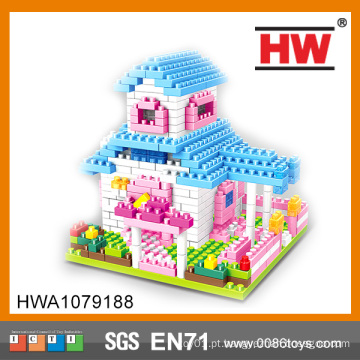 Crianças Educacionais Self-Assembling Happy House Blocks Series Toy